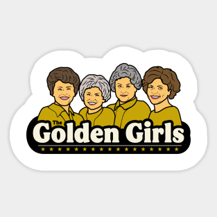 golden girls vintage Sticker